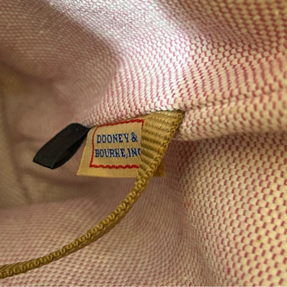 Dooney & Bourke Pebbled Grain Leather Black & Brown Charleston Purse Bag Tote - Picture 13 of 15